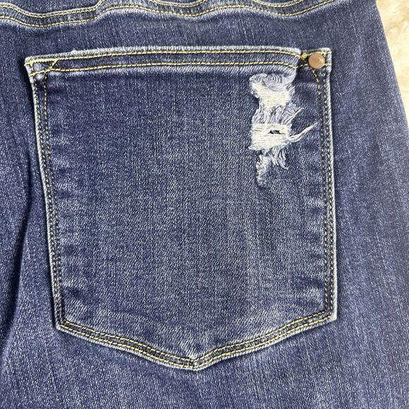 Judy Blue -‎ Womens Jeans - 18W - Blue Denim Skinny Fit - Distressed Skinny Fit - Picture 14 of 16